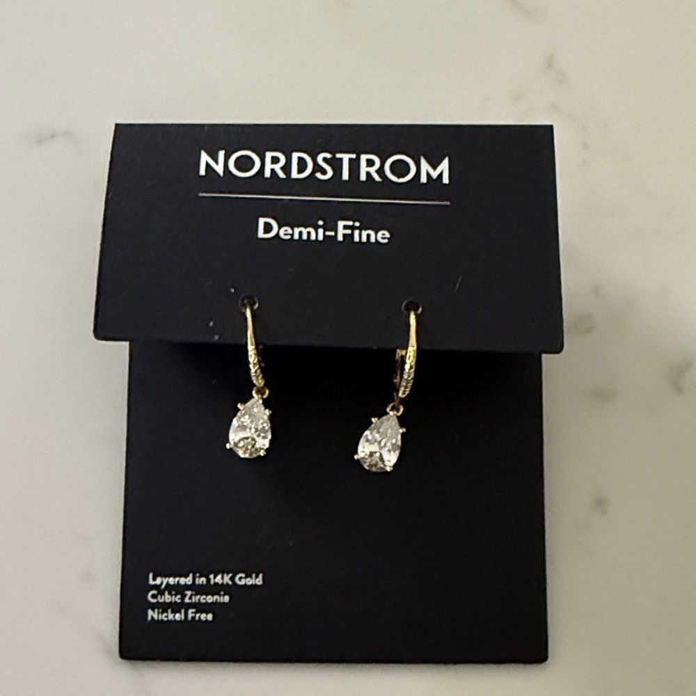Nordstrom Demi fine layered 14k gold earrings
